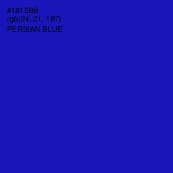 #1815BB - Persian Blue Color Image