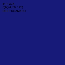 #181A7A - Deep Koamaru Color Image