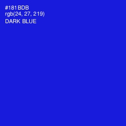 #181BDB - Dark Blue Color Image