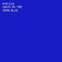 #181CC6 - Dark Blue Color Image