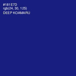 #181E7D - Deep Koamaru Color Image