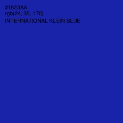 #1823AA - International Klein Blue Color Image