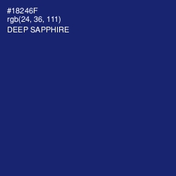#18246F - Deep Sapphire Color Image