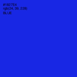 #1827E4 - Blue Color Image