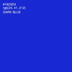 #1829D4 - Dark Blue Color Image