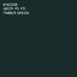 #182D2B - Timber Green Color Image