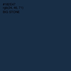 #182E47 - Big Stone Color Image