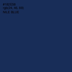 #182E58 - Nile Blue Color Image