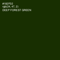 #182F02 - Deep Forest Green Color Image