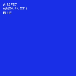 #182FE7 - Blue Color Image
