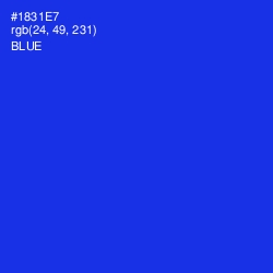 #1831E7 - Blue Color Image