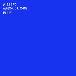 #1833F0 - Blue Color Image