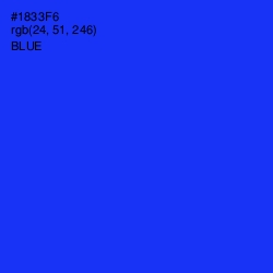 #1833F6 - Blue Color Image