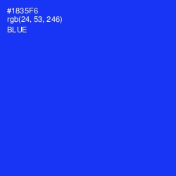 #1835F6 - Blue Color Image