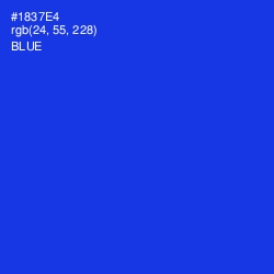 #1837E4 - Blue Color Image