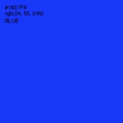 #1837F9 - Blue Color Image