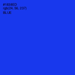 #1838ED - Blue Color Image