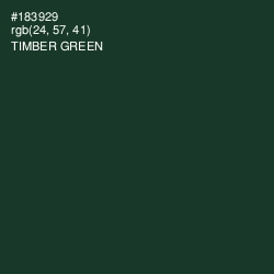 #183929 - Timber Green Color Image