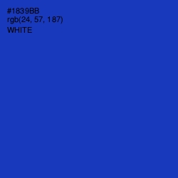 #1839BB - Persian Blue Color Image
