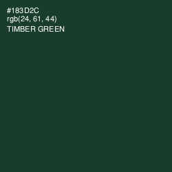 #183D2C - Timber Green Color Image