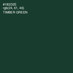 #183D2E - Timber Green Color Image