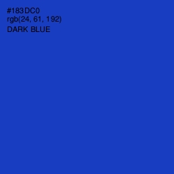#183DC0 - Dark Blue Color Image