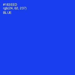 #183EED - Blue Color Image