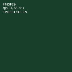 #183F29 - Timber Green Color Image