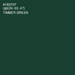 #183F2F - Timber Green Color Image