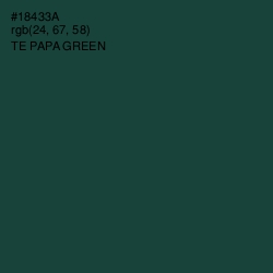 #18433A - Te Papa Green Color Image