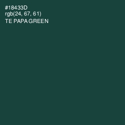 #18433D - Te Papa Green Color Image