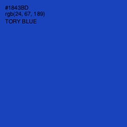 #1843BD - Tory Blue Color Image