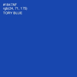 #1847AF - Tory Blue Color Image