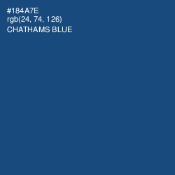 #184A7E - Chathams Blue Color Image