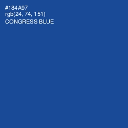 #184A97 - Congress Blue Color Image