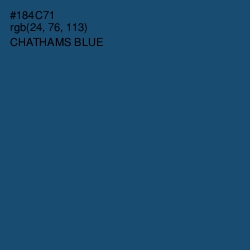 #184C71 - Chathams Blue Color Image