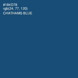 #184D78 - Chathams Blue Color Image