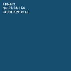 #184E71 - Chathams Blue Color Image