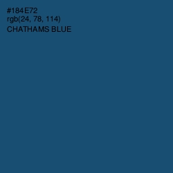 #184E72 - Chathams Blue Color Image