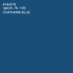 #184E78 - Chathams Blue Color Image