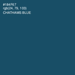 #184F67 - Chathams Blue Color Image