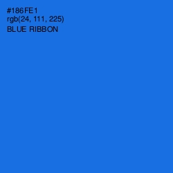 #186FE1 - Blue Ribbon Color Image