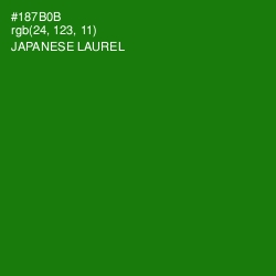 #187B0B - Japanese Laurel Color Image