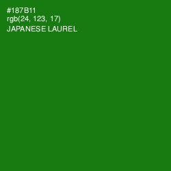 #187B11 - Japanese Laurel Color Image