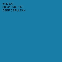 #187EA7 - Deep Cerulean Color Image