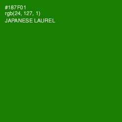 #187F01 - Japanese Laurel Color Image