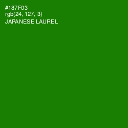 #187F03 - Japanese Laurel Color Image