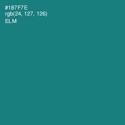 #187F7E - Elm Color Image