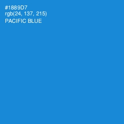 #1889D7 - Pacific Blue Color Image