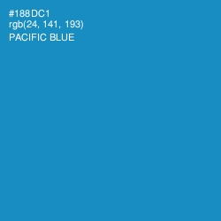 #188DC1 - Pacific Blue Color Image